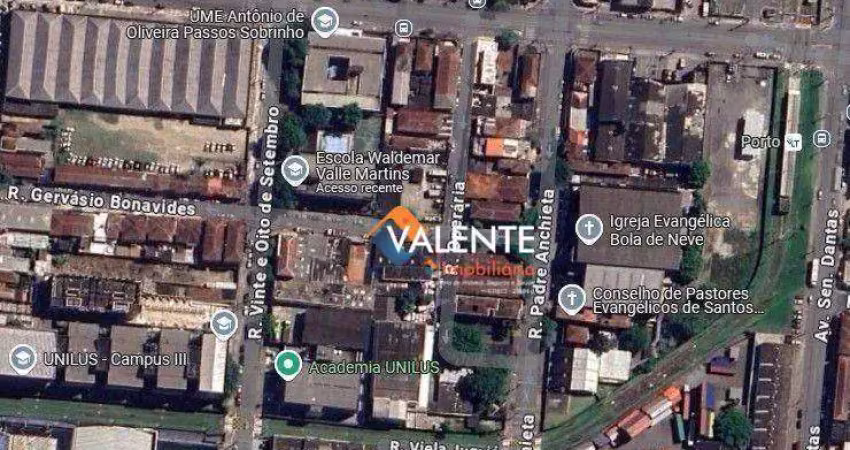 Terreno à venda, 1054 m² por r$ 4.876.000,00 - macuco - santos/sp