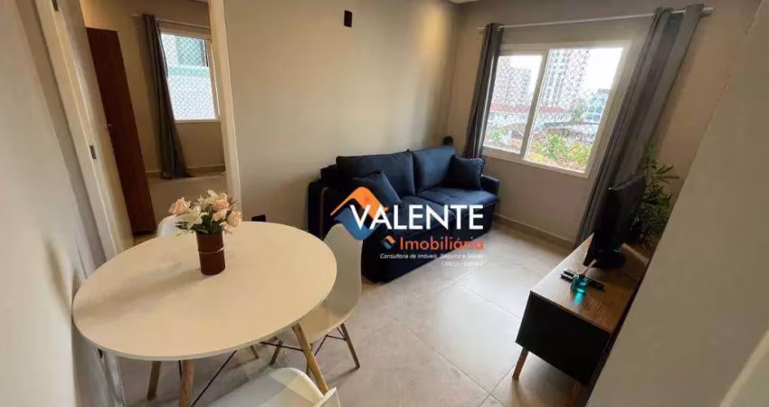 Apartamento com 1 dormitório à venda, 52 m² por r$ 295.000,00 - gonzaguinha - são vicente/sp