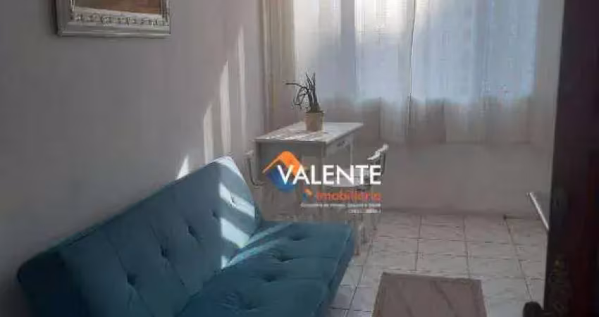 Apartamento mobiliado com 1 dormitório à venda, 37 m² por r$ 220.000 - vila guilhermina - praia grande/sp