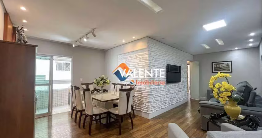 Apartamento com 3 dormitórios à venda, 123 m² por r$ 850.000,00 - vila guilhermina - praia grande/sp