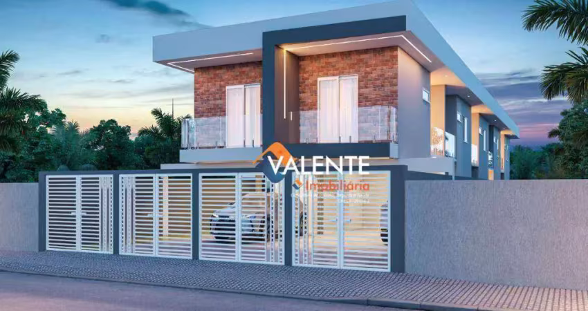 Casa com 2 dormitórios à venda por r$ 269.720,00 - parque bitaru - são vicente/sp