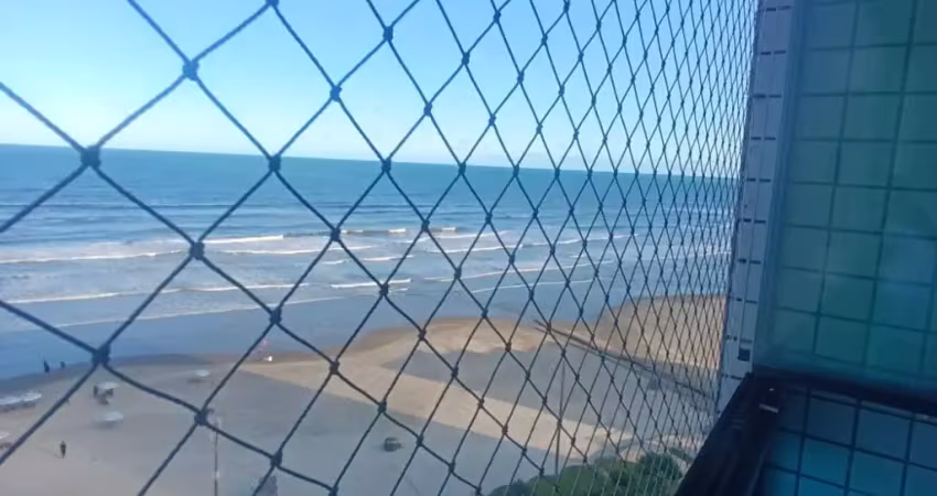 Apartamento 02 dormitórios com lazer no caiçara totalmente frente mar