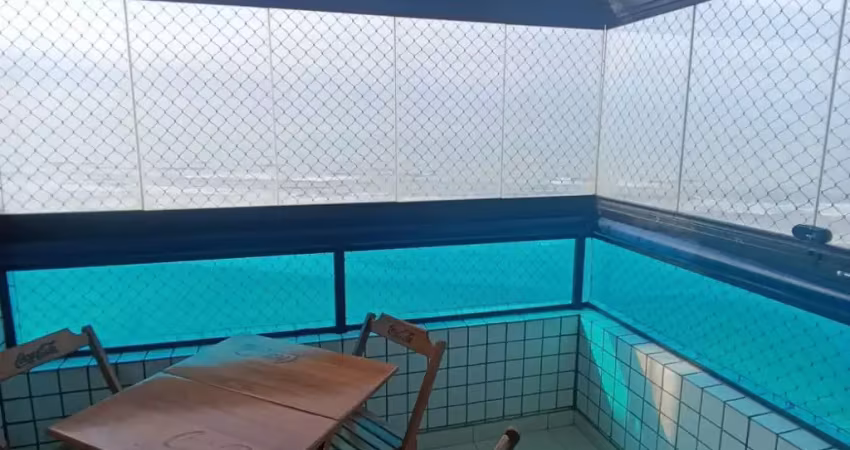 Lindo apartamento 01 dormitório no caiçara , mobiliado , lazer e vista total para o mar