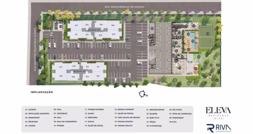 Apartamento à venda no Eleva com 3 quartos e 83m²