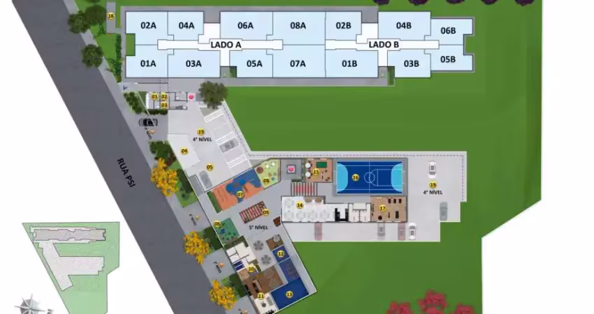Apartamento à venda no exclusive montreal - a com 2 quartos e 52m²