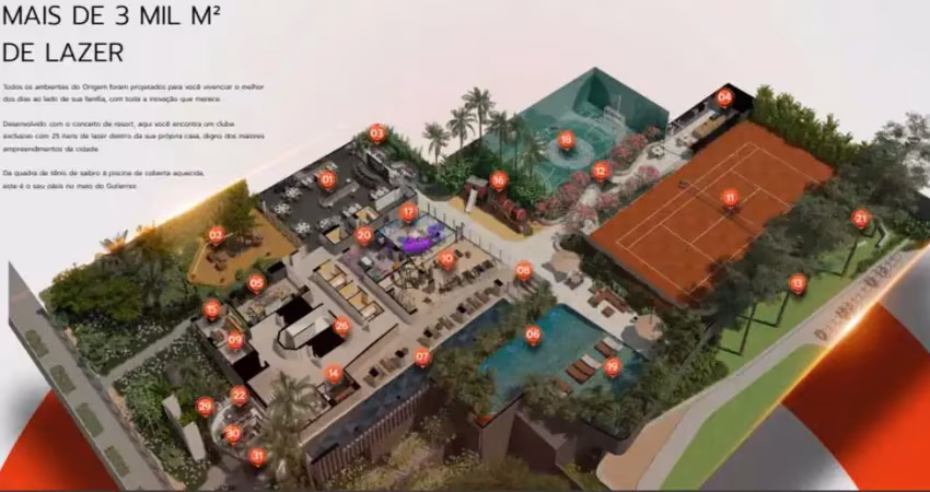 Apartamento à venda no origem luxury residence com 4 quartos e 182m²