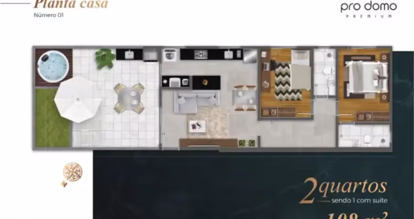 Apartamento à venda no luxus garden com 2 quartos e 108m²