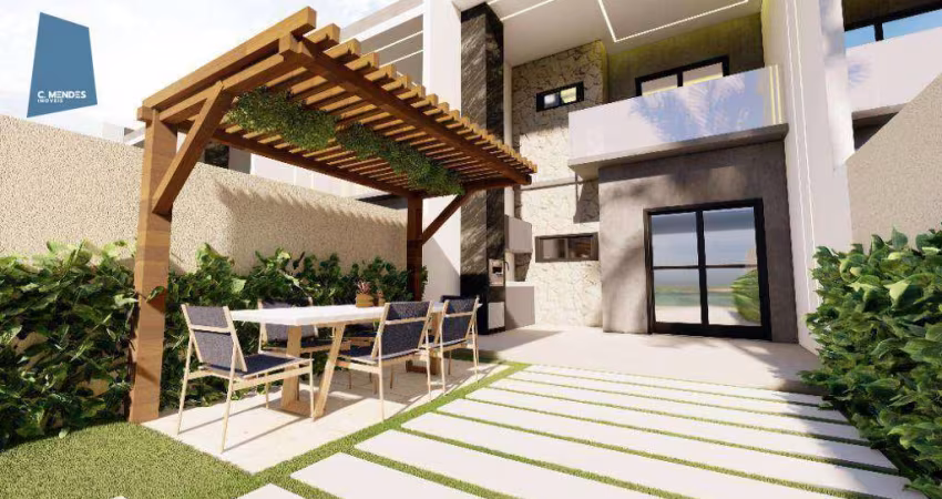 Casa com 3 dormitórios à venda, 108 m² por R$ 419.900,00 - Encantada - Eusébio/CE