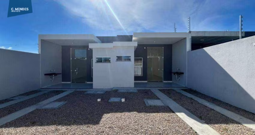Casa com 2 dormitórios à venda, 64 m² por R$ 290.000,00 - Encantada - Eusébio/CE