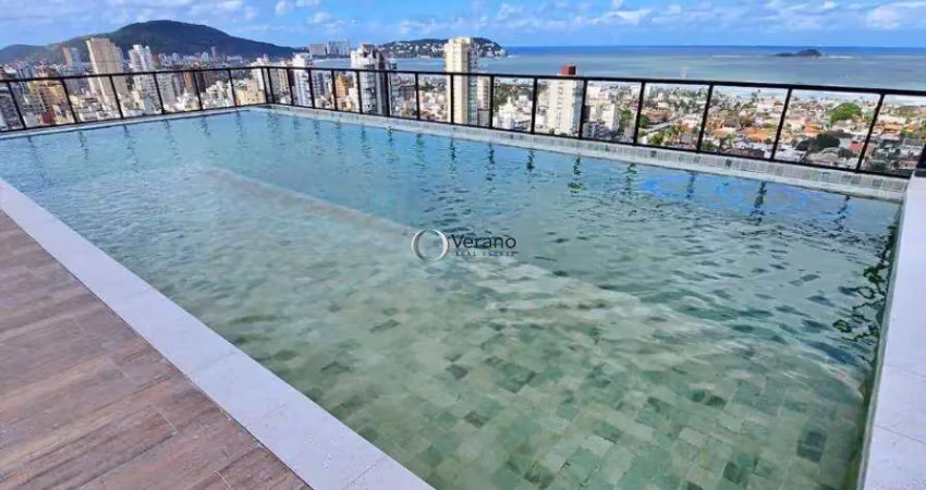 Studio a venda na enseada, mobiliado com piscina e churrasqueira - guarujá/sp