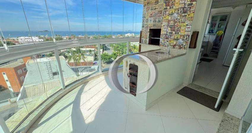 Apartamento com 3 suítes, varanda gourmet, 2 vagas à venda, 127 m² por R$ 950.000 - Enseada - Guarujá/SP