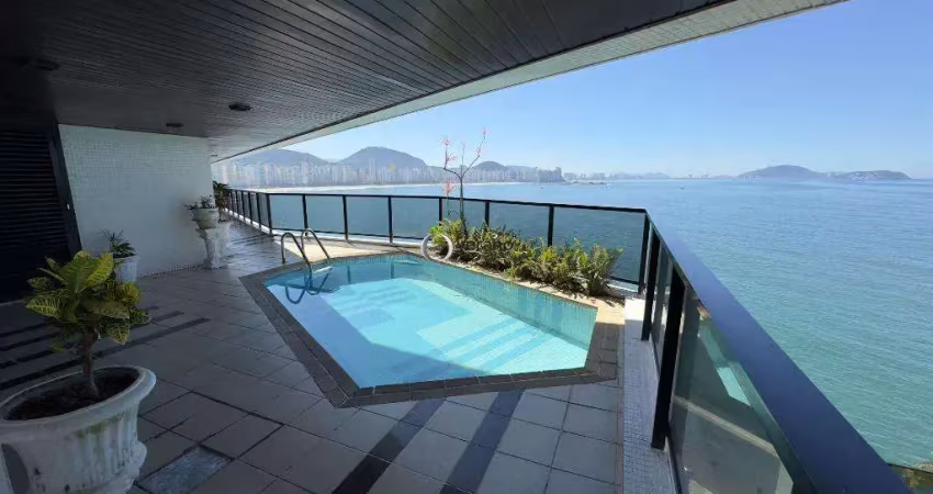 Apartamento com 4 dormitórios à venda, 364 m² por r$ 3.400.000,00 - astúrias - guarujá/sp