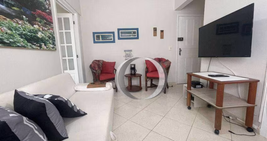 Apartamento com 1 dormitório à venda, 50 m² por R$ 260.000,00 - Enseada - Guarujá/SP