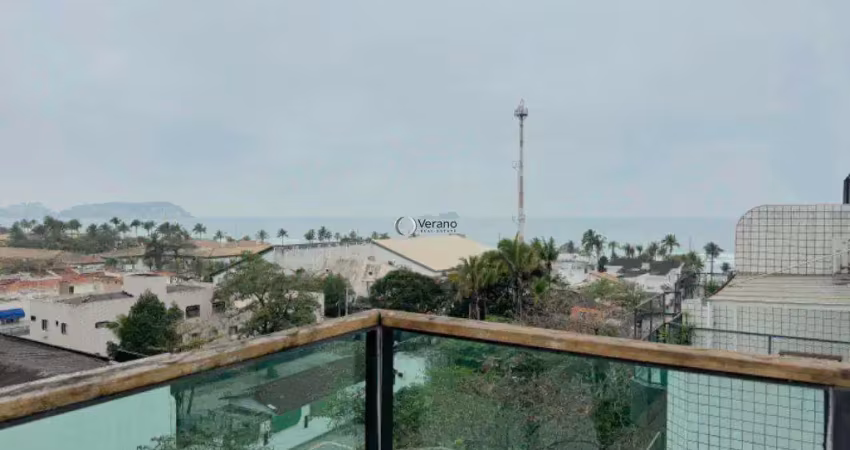 Cobertura a venda na enseada com vista para o mar, 3 quartos, piscina, espaço gourmet e 4 vagas - guarujá/sp