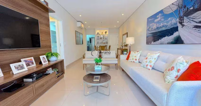 Apartamento na enseada, totalmente reformado e com área de lazer