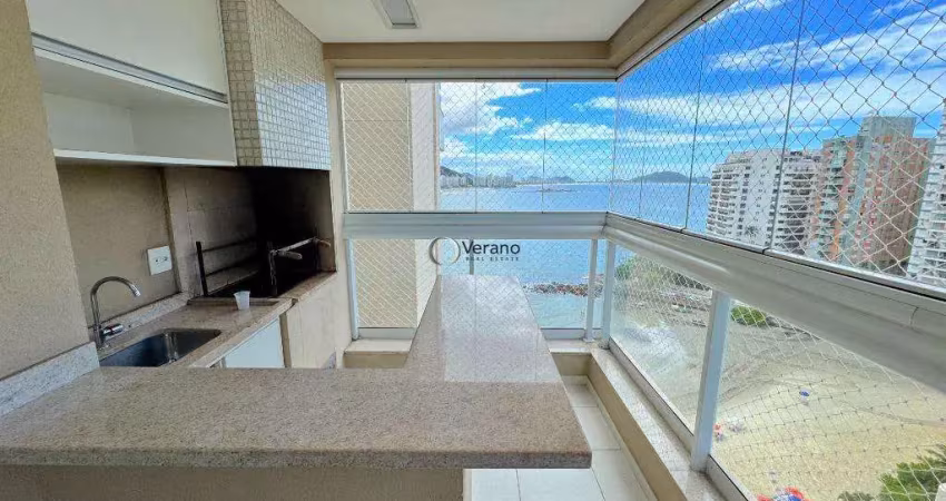 Apartamento pé na areia com 3 quartos, sendo 1 suíte à venda, 110 m² por r$ 1.280.000 - astúrias - guarujá/sp