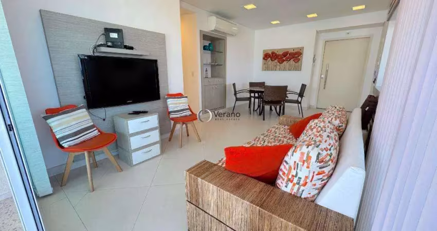 Apartamento com 3 suítes, varanda gourmet, vista para o mar, 2 vagas à venda, 127 m² por r$ 1.060.000 - enseada - guarujá/sp
