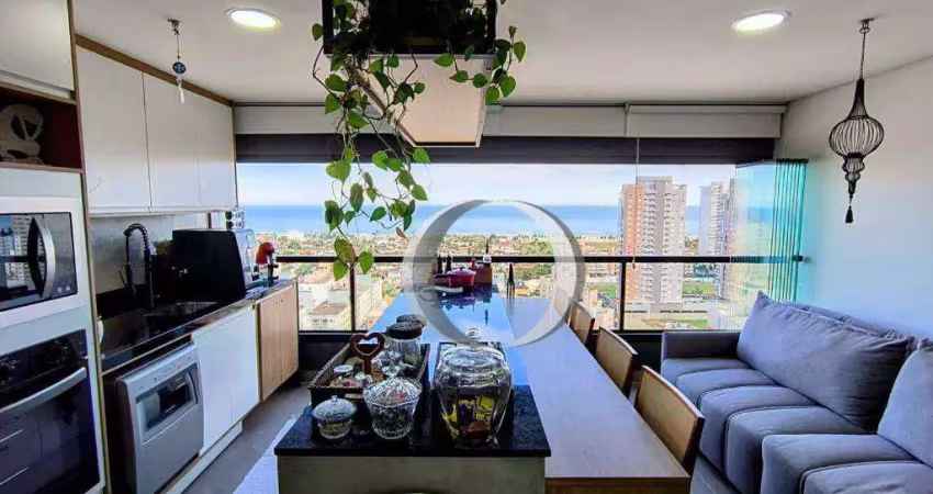 Apartamento Studio com vista espetacular de 1 dormitório - R$ 550.000 - Enseada - Guarujá/SP