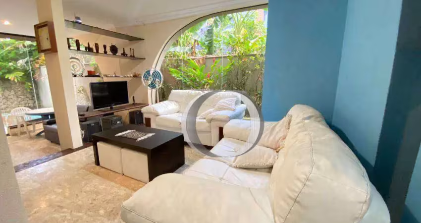 Apartamento com 3 dormitórios à venda, 140 m² por r$ 600.000,00 - enseada - guarujá/sp