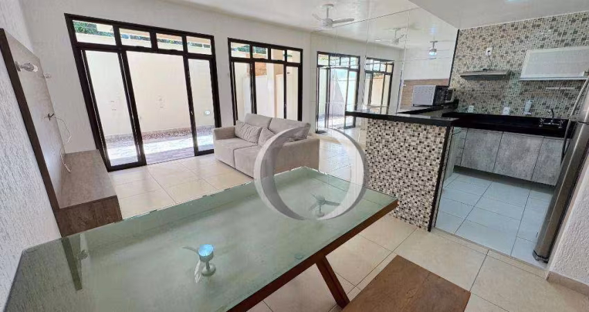 Apartamento em condomínio frente mar com 2 quartos, sendo 1 suíte à venda, 125 m² por R$ 1.330.000 - Enseada - Guarujá/SP