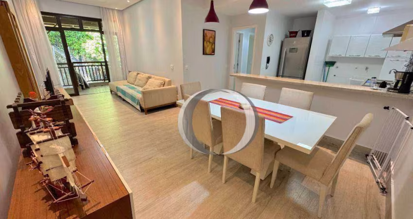 Reserva Enseada - Condomínio frente mar, apartamento com 3 quartos, sendo 1 suíte à venda, 120 m² por R$ 980.000 - Enseada - Guarujá/SP