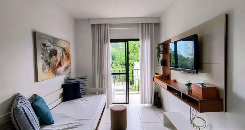 Apartamento com 1 dormitório, sendo suíte à venda por r$ 280.000 - enseada - guarujá/sp