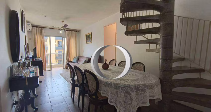 Cobertura Duplex vista mar com 3 dormitórios à venda, 200 m² por R$ 750.000 - Enseada - Guarujá/SP
