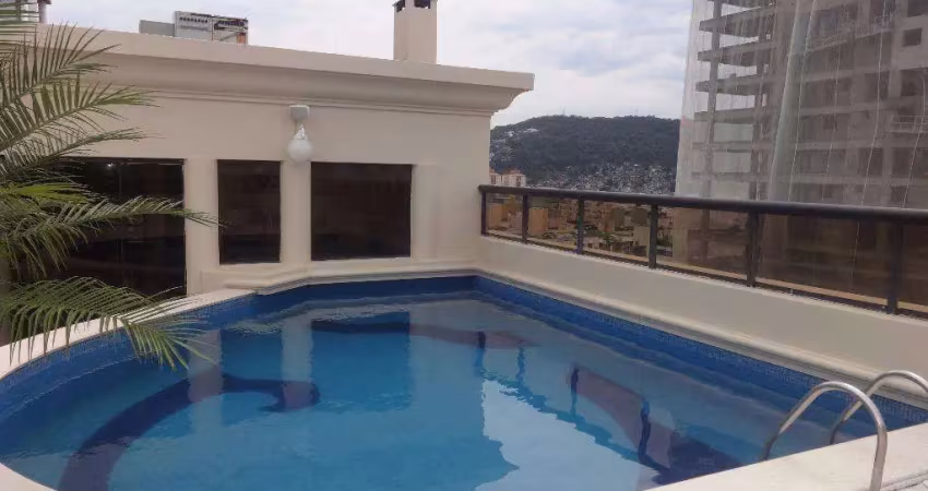 Cobertura com 4 dormitórios à venda, 600 m² por r$ 4.500.000,00 - enseada - guarujá/sp