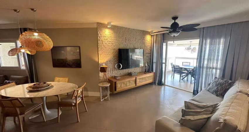 Apartamento com 3 dormitórios à venda, 130 m² por r$ 3.200.000,00 - centro - guarujá/sp