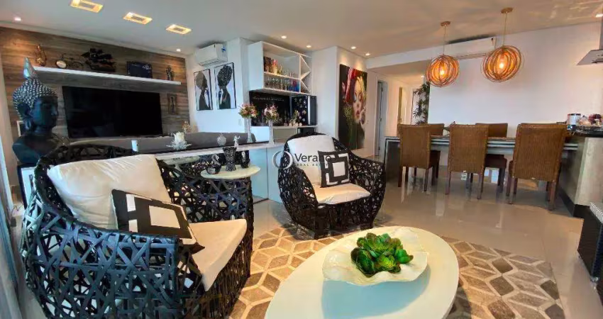Apartamento com 3 dormitórios à venda, 118 m² por r$ 1.800.000,00 - enseada - guarujá/sp