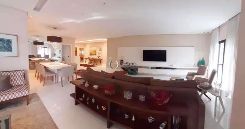 Apartamento com 4 dormitórios à venda, 280 m² por r$ 2.900.000,00 - pitangueiras - guarujá/sp