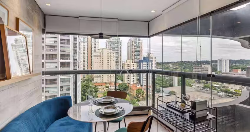 Apartamento com 1 dormitório à venda, 50 m² por R$ 1.100.000 - Jardim das Acácias - São Paulo/SP