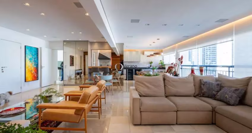 Imóvel de luxo no brooklin: apartamento semimobiliado com piscina, quadra e segurança 24hrs