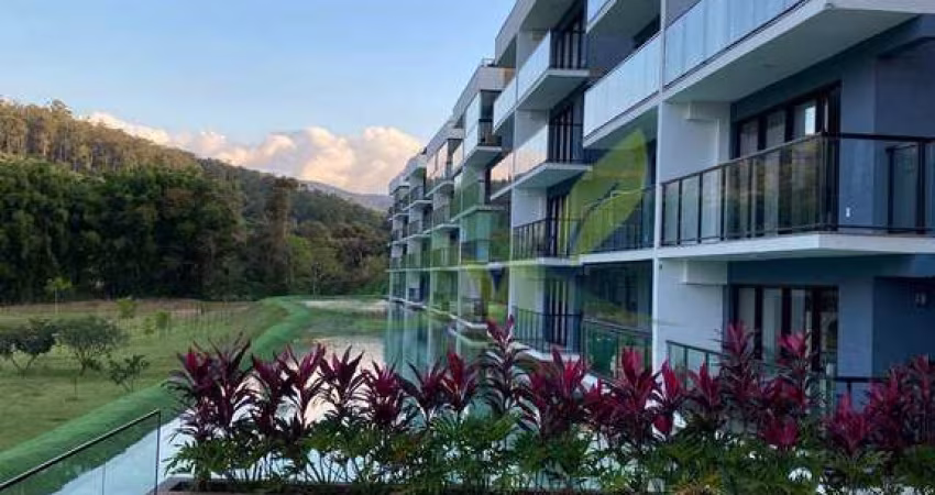 Lindo apartamento com vista para Pedra Grande no condomínio Vila dos Lagos