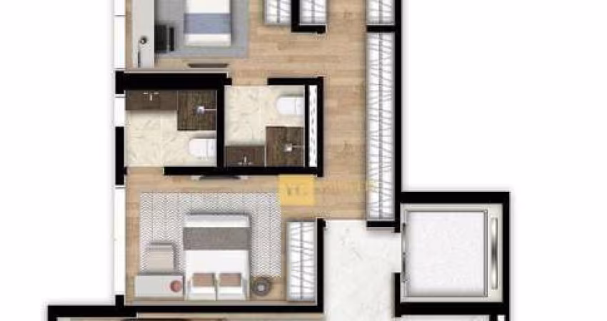 Apartamento com 2 dormitórios à venda, 128 m² por R$ 2.286.000,00 - Bigorrilho - Curitiba/PR