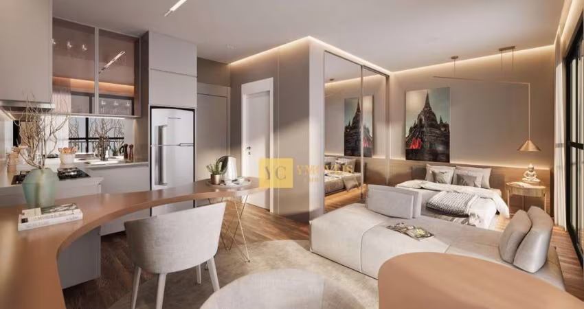 Apartamento com 1 dormitório à venda, 34 m² por R$ 763.000,00 - Bigorrilho - Curitiba/PR