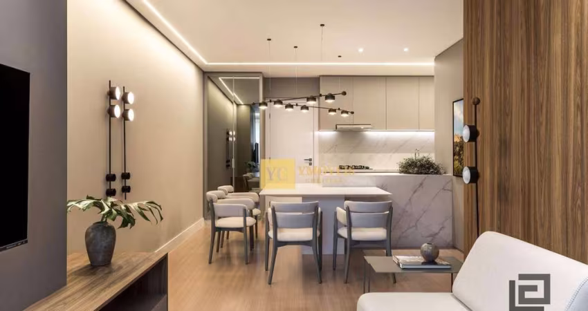 Apartamento com 2 dormitórios à venda, 67 m² por R$ 873.000,00 - Batel - Curitiba/PR