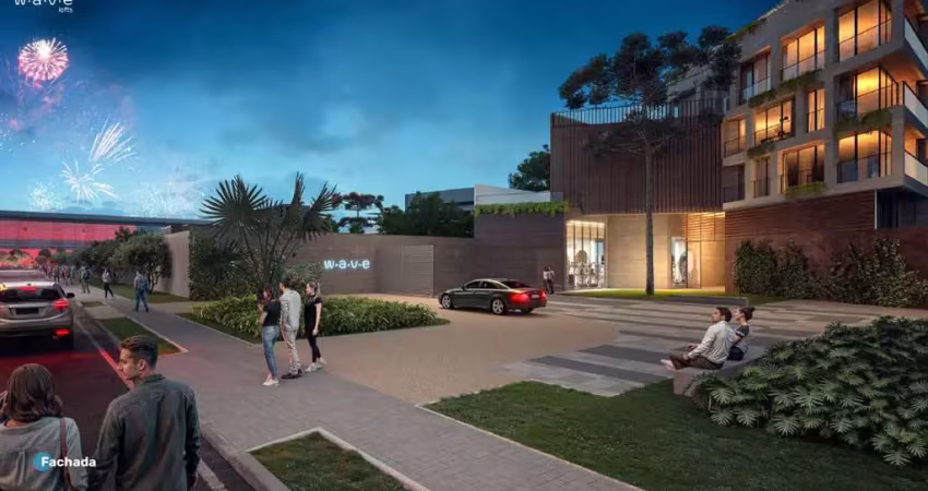 Apartamento garden à venda em curitiba, água verde, com 1 quarto, 44,82m²