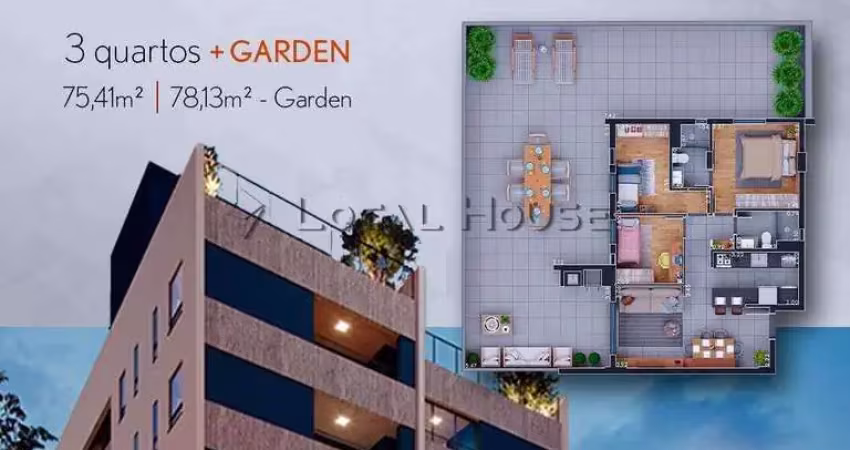 Apartamento com 3 quartos à venda na Rua Marechal Trompowski, Bacacheri, Curitiba