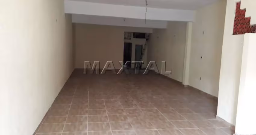 Salão com 96m², próximo ao trimais lauzane, com piso frio, 2 banheiros, copa cozinha.