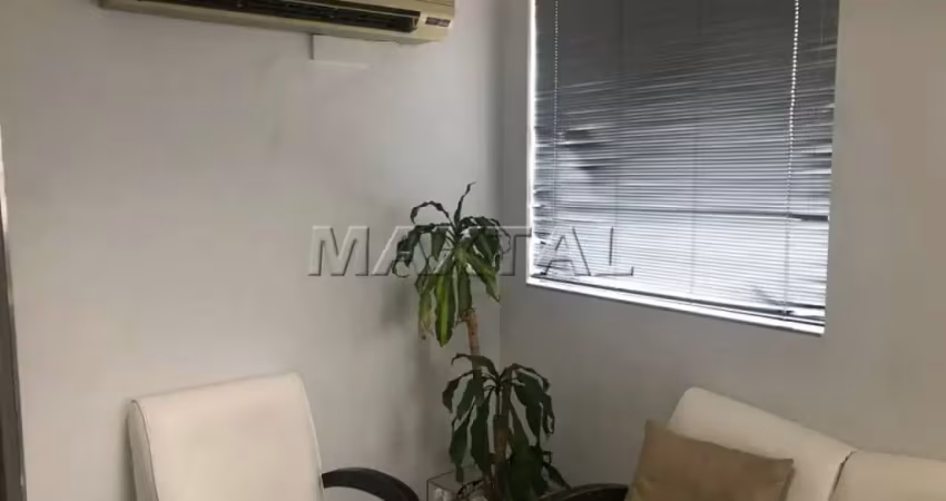 Sala comercial com vaga de automovel, banheiro e todo mobiliado  em excelente localização.