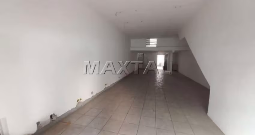 Loja com 80m² de vão livre, mezanino, na esquina com a avenida duque de caxias