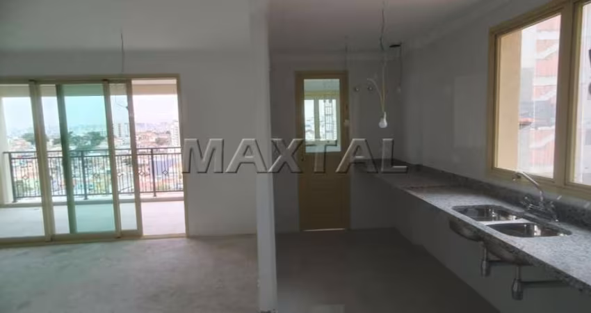 Apartamento com 133 m², 3 suítes , lavabo, varanda gourmet, 1 vaga no Jardim São Paulo.