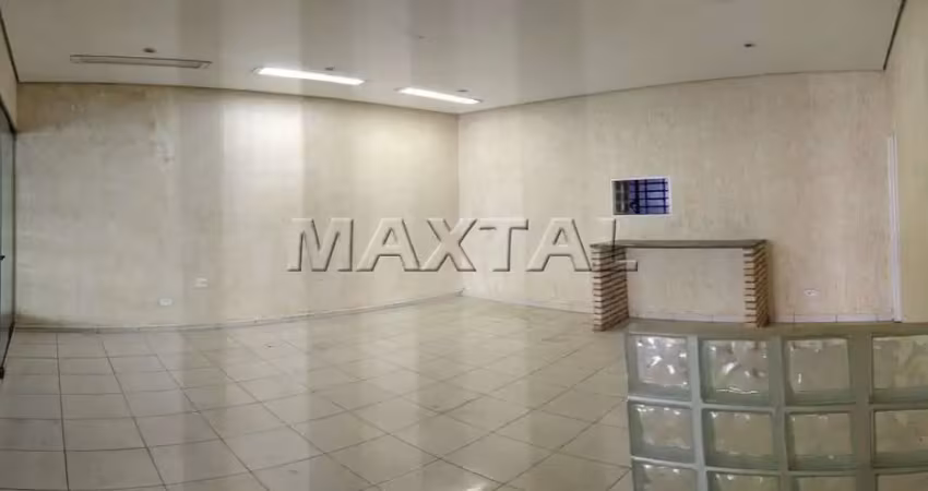 Casa comercial com terraço na frente, 5 salas, 1 cozinha, edícula, 180m² no jardim são paulo