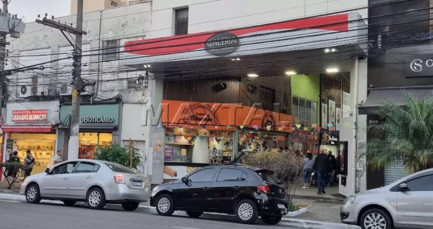 Loja para locação na Galeria Santana, com 3 Pavimentos e 2 Banheiros Voluntários com  Dr. Cesar.