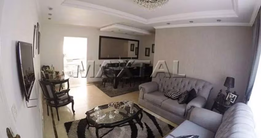 Apartamento com 4 dormitorios sendo 2 suítes  e 4 banheiros à venda, 125 m²  em santana.