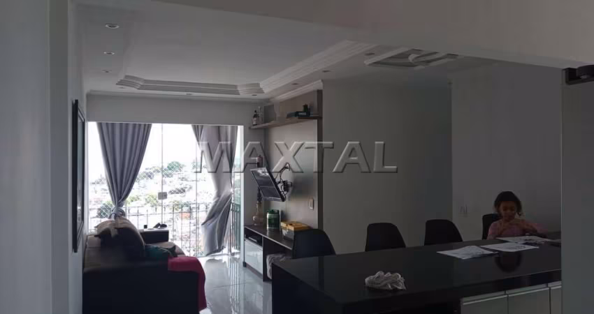 Apartamento no Mandaqui, com 2 quartos sendo uma suíte, sala com varanda estendida, cozinha e vaga.