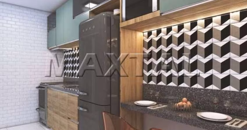 Studio à venda, de 42m², com 2 dormitórios e varanda. Na Vila Nivi, próximo ao metrô.