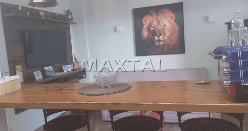 Apartamento à venda com vista para o mar, de 48m² e 1 dormitório, em São Vicente.