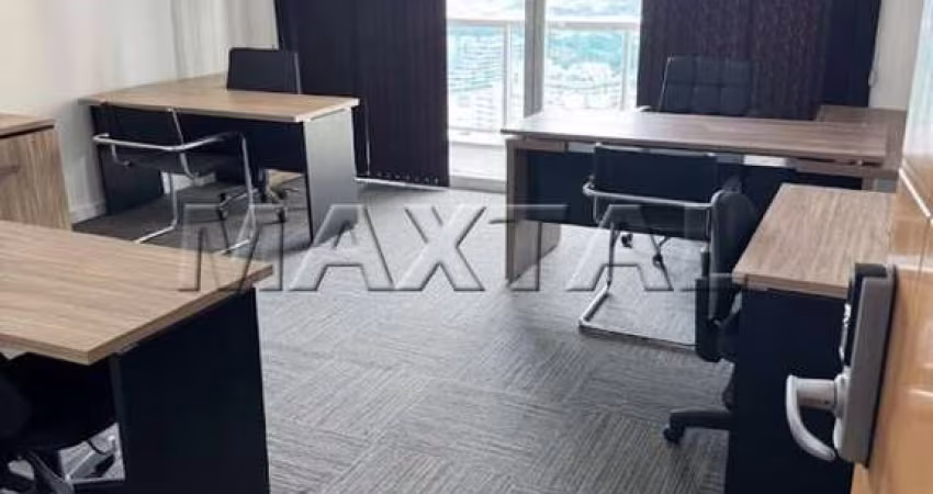 Sala em Santana com 30m², mobiliada, ar condicionado, 1 banheiro e 1 vaga.